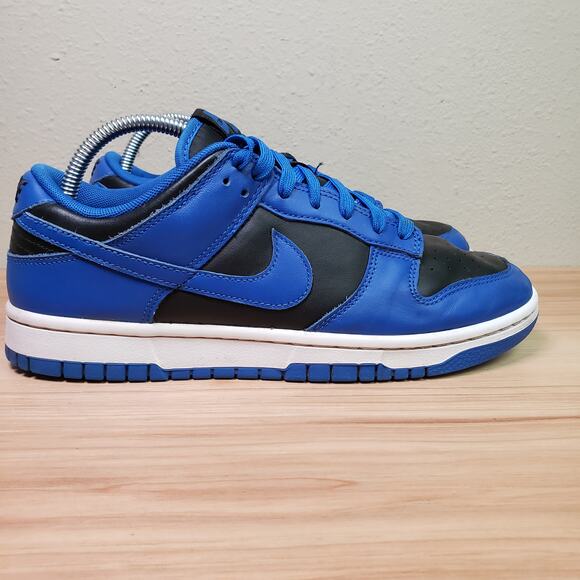 Nike Men\'s Size 8 Dunk Low Retro Casual Shoes Hyper Royal Blue Black‎ Streetwear main image 9